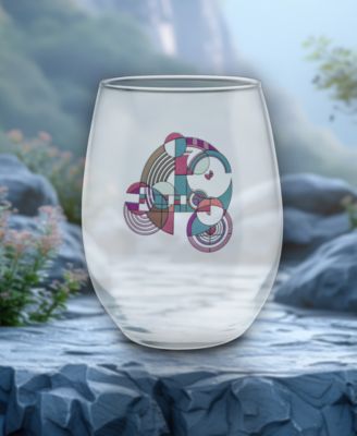 Hoffman Rug Stemless Wine Glasses, Set of 4