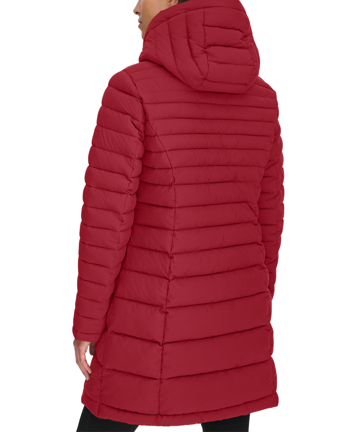 Tommy Hilfiger Women's Hooded Packable Puffer Coat In Red