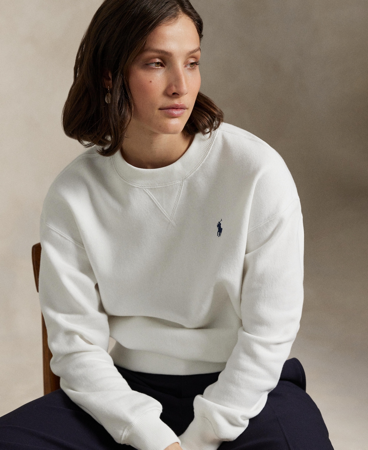 Polo Ralph Lauren Long Sleeve Cotton Jersey T-shirt In White