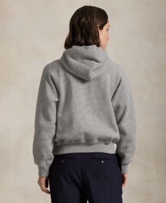 Women's Shrunken Fit Fleece Hoodie Sweatshirt
