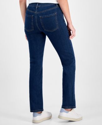 Women's Mid-Rise Straight-Leg Denim Jeans, Exclusively at Macy's