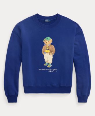 Women's Polo Bear Lightweight Fleece Crewneck Sweatshirt