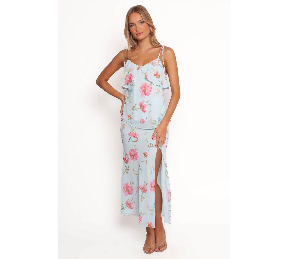 Women's Valeria Skirt Set - Blue floral