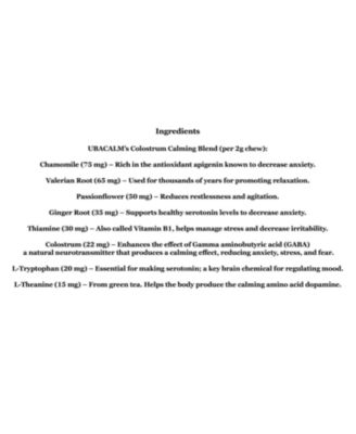 UBACALM Calming Soft Chews for Dogs & Cats – Natural Stress & Anxiety Relief (48 ct)