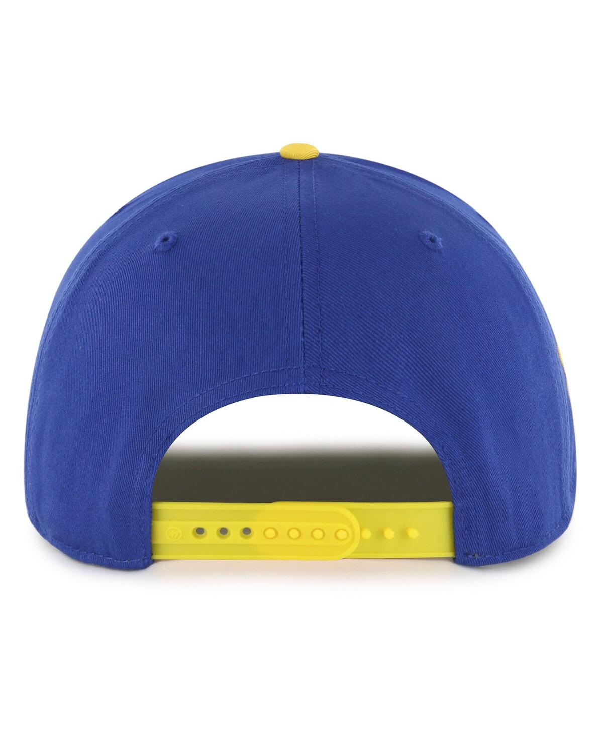 47 Brand Men's Royal/gold Golden State Warriors Dropshadow Rope Hitch Adjustable Hat