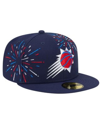 Men's Navy Phoenix Suns Americana Fireworks 59FIFTY Fitted Hat