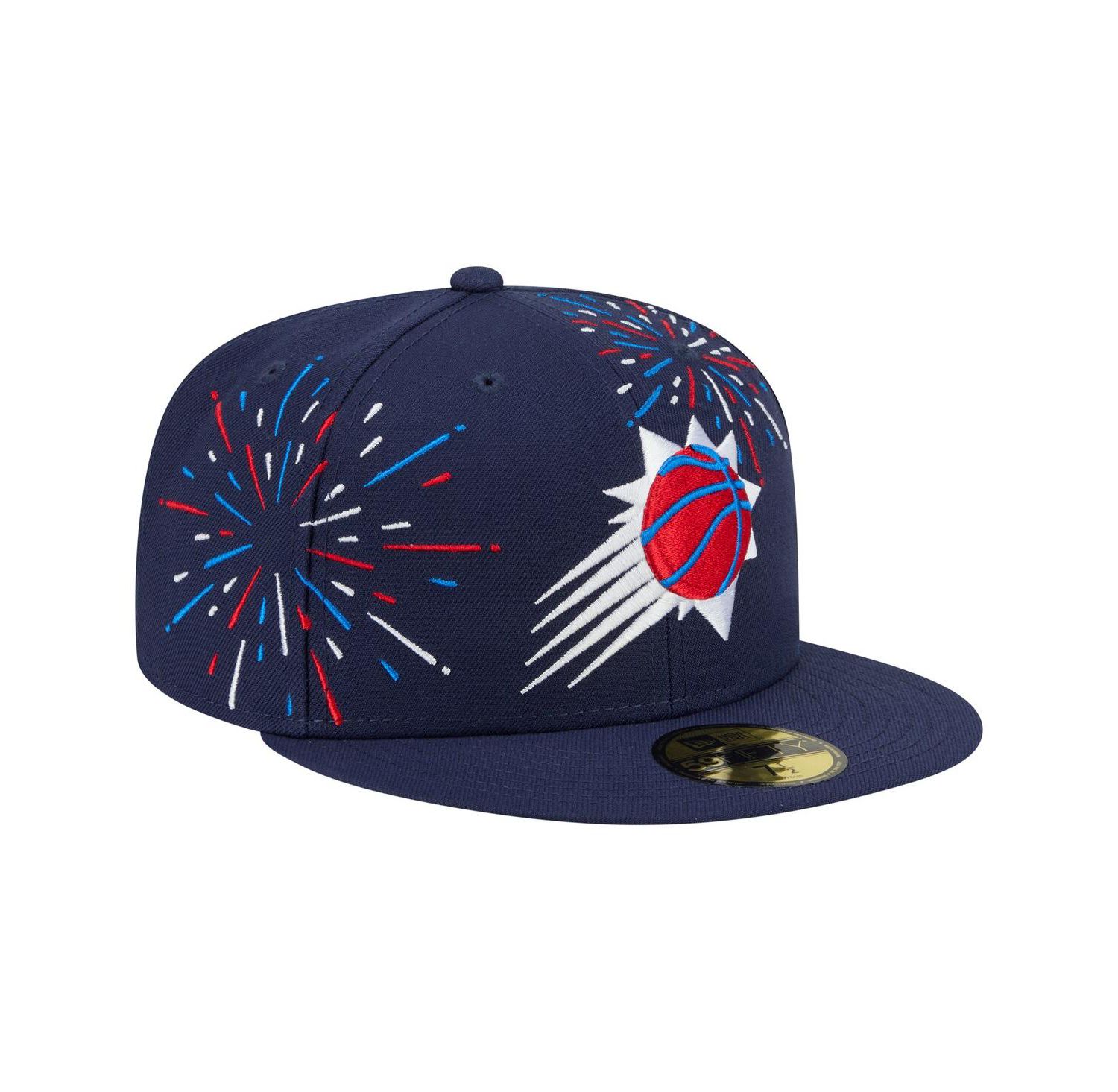 Men's Navy Phoenix Suns Americana Fireworks 59FIFTY Fitted Hat