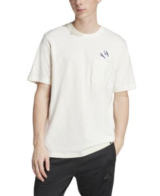 adidas - Men's Slide Regular-Fit Embroidered Graphic Pocket T-Shirt