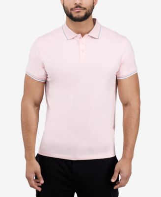 X RAY Men's XRAY Short Sleeve Texture Rib Polo