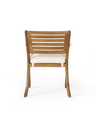 Streamdale 5-Piece Acacia Wood Dining Set With Cushions