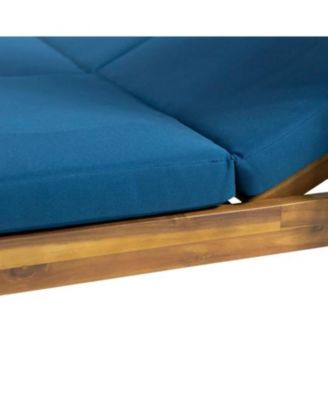 Streamdale Kenzie Outdoor Daybed With Adjustable Lounges And Curtains