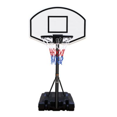Portable Poolside Basketball Hoop System Height Adjustable 3.1ft to 4.7ft 36inch Backboard for Pool