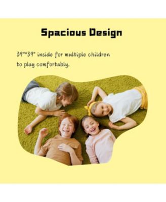 All Wooden Kids Playhouse with 2 windows and flowerpot holder