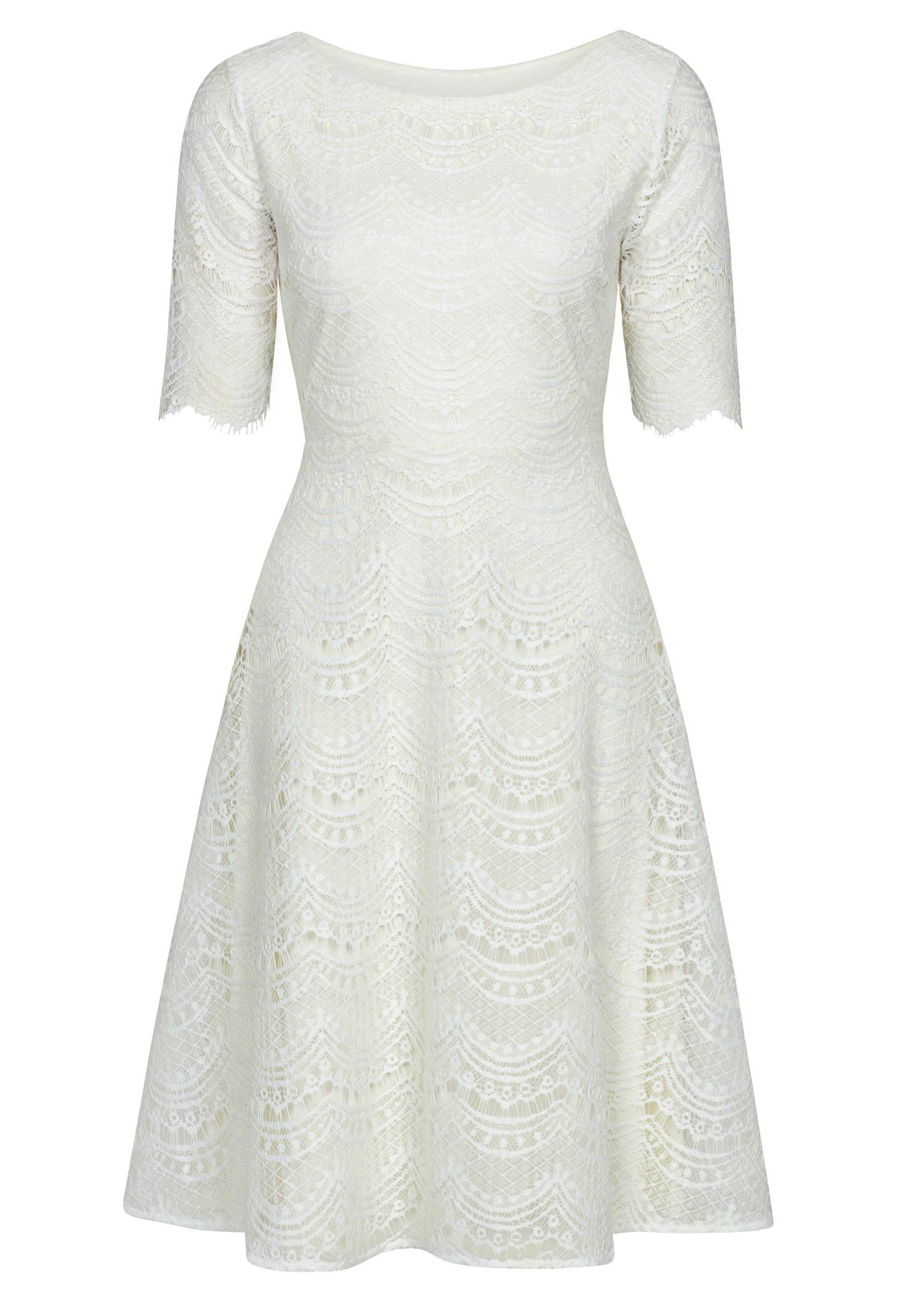 Women's Evie 3/4 Sleeve Knee Length Lace Dress