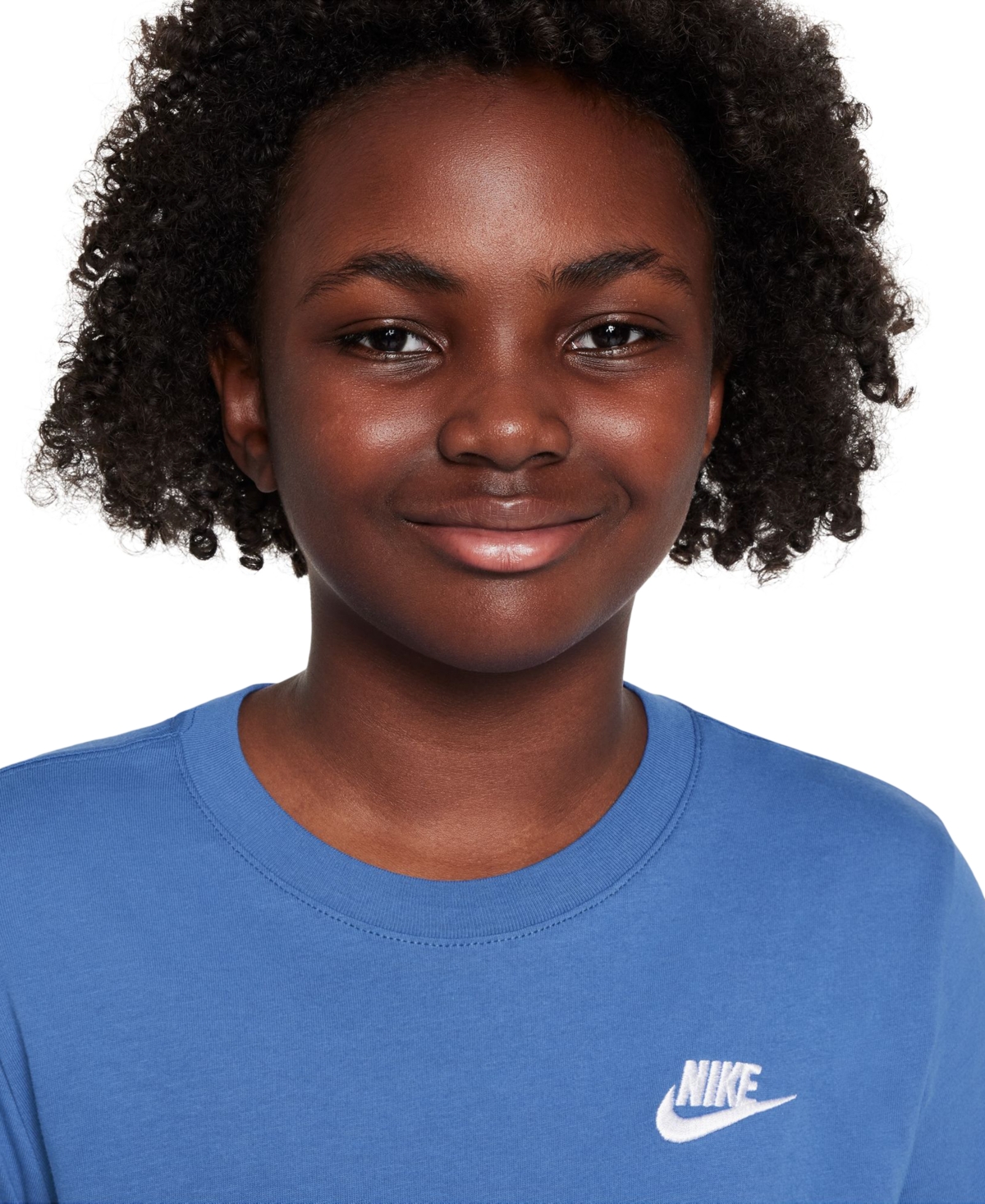Nike Sportswear Big Kids' T-shirt In Blue