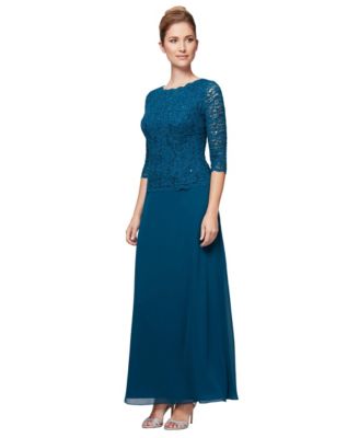 Alex Evenings - Dress, Sequined Lace Gown