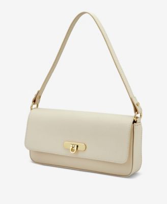 Audrey French Calfskin Leather Shoulder Bag