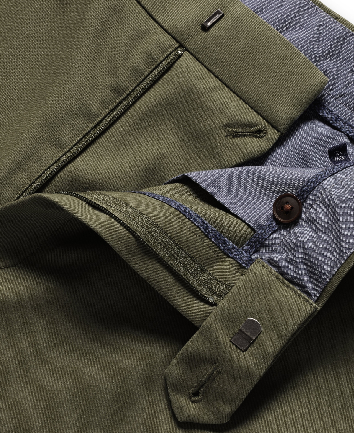 Charles Tyrwhitt Men's Ultimate Non-iron Chino Pants In Green