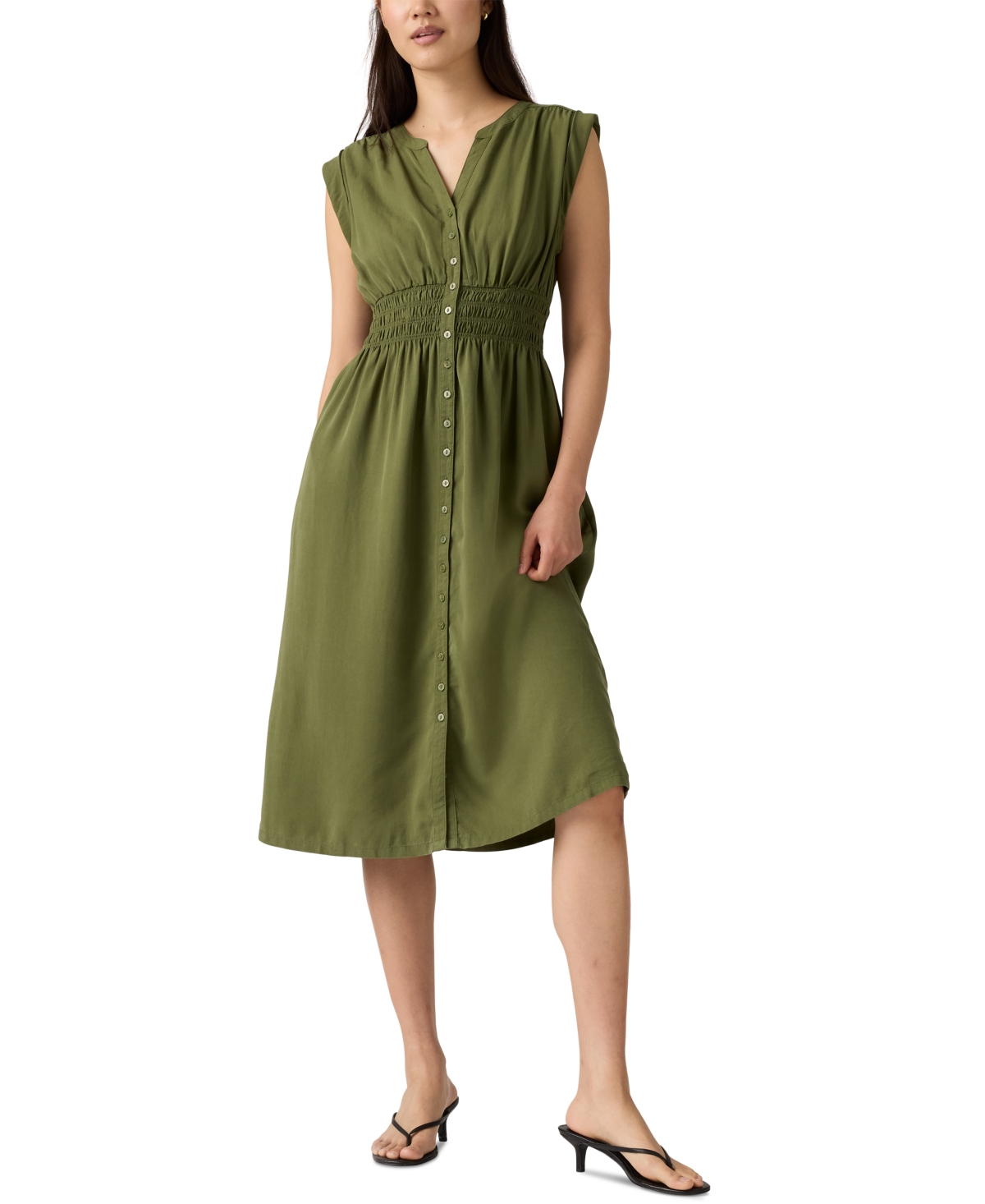 LEVI'S WOMEN'S BETTINA SLEEVELESS MIDI DRESS 