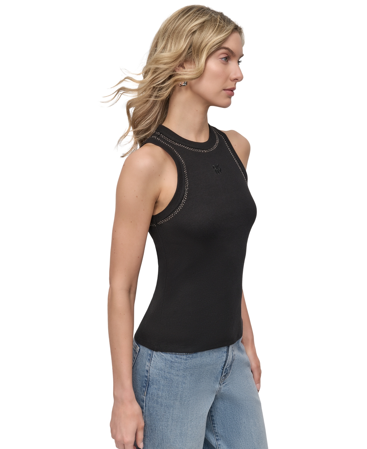 Dkny Jeans Women's Studded Crewneck Tank