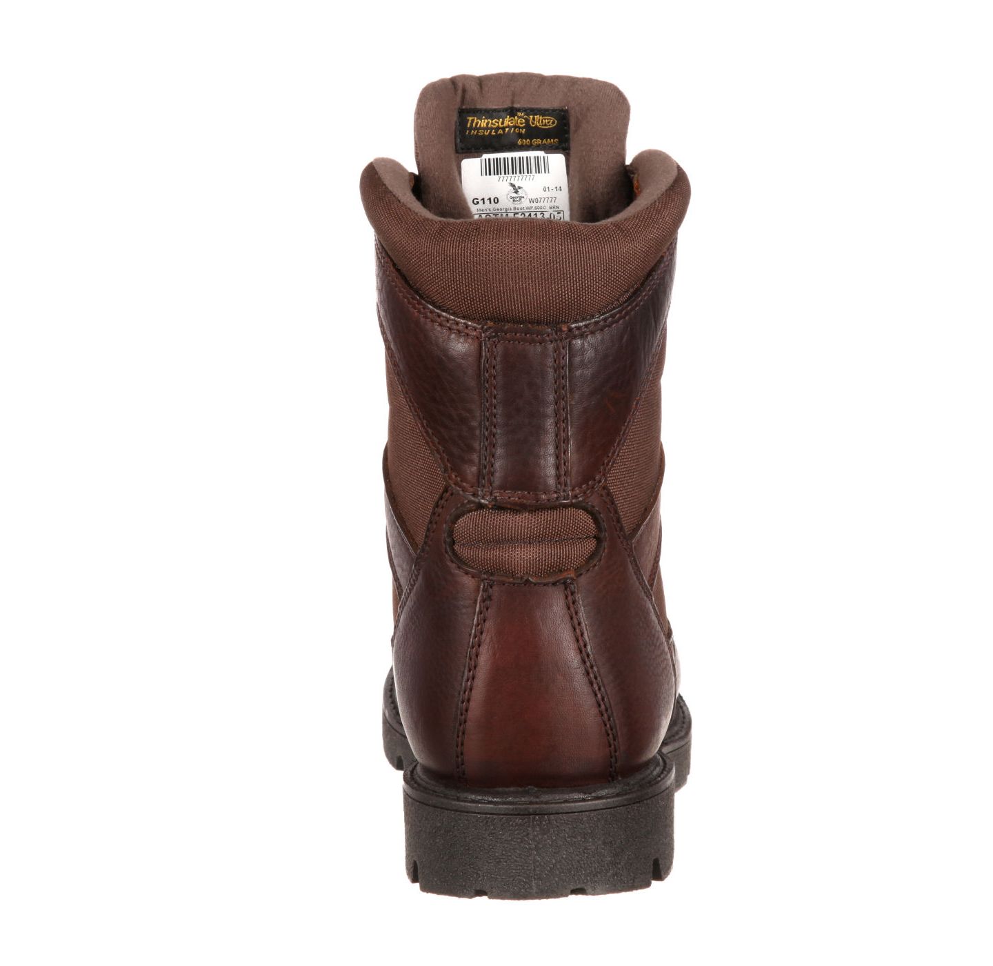 Мужские ботинки GEORGIA BOOT Homeland Waterproof 600G Insulated Work Boot, цвет: Коричневый — фото 4