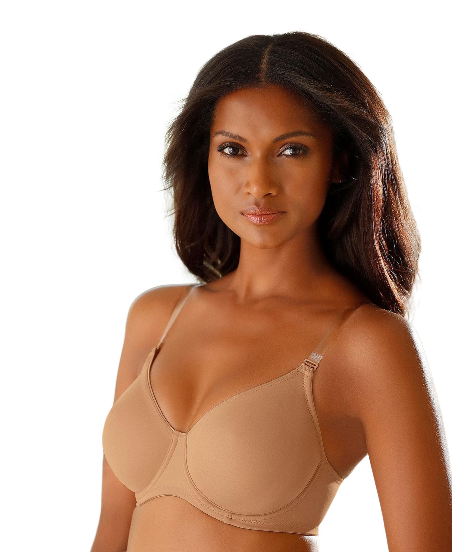 Women's Multi Strap Underwire Non-Padded T-Shirt Bra