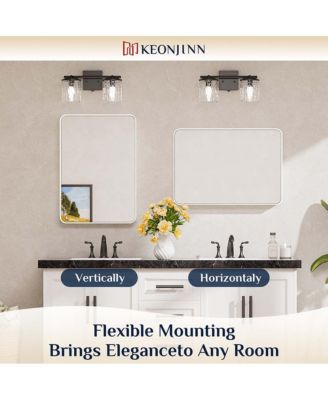 24x32 Inch Brushed Gold Bathroom Vanity Mirror Tempered Glass Metal Framed