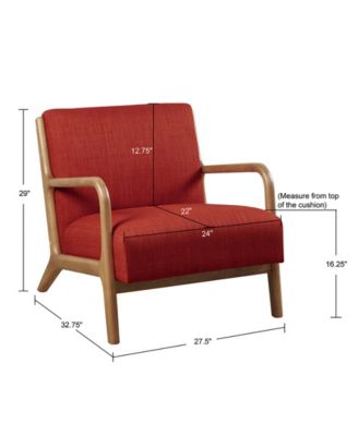 28" Novak Spice Fabric Lounge Chair