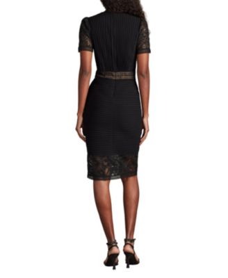 Women's Brone Illusion Lace Cocktail Dress