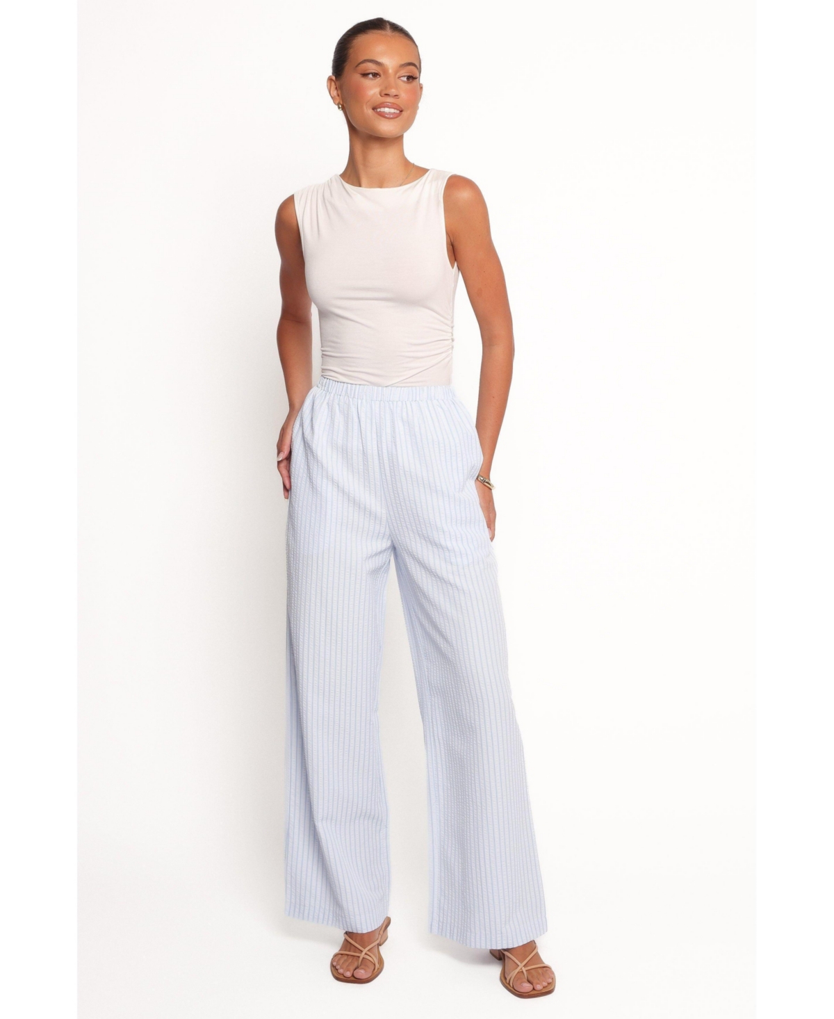 Women's Peyton Striped Pant - Blue