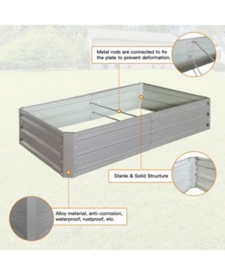 6x3x1 ft Metal Raised Garden Bed - Easy Assembly & Durable