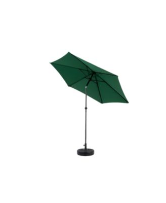 9FT Outdoor Patio Umbrella - Tilt & Crank, Dark Green