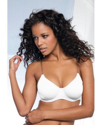 Women's B-DDD Clear Strap No-Padding Underwire T-Shirt Bra