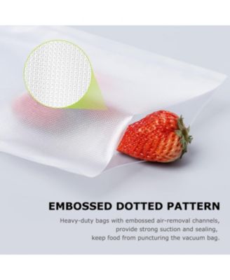 Bonsenkitchen Precut Vacuum Sealer Bags 200 Quart 8" x 12", BPA Free, Commercial Grade Textured Food Vacuum Sealer Bag