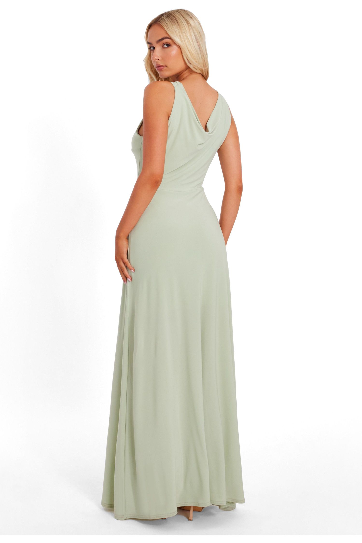 Women's Cowl Neck Maxi Dress