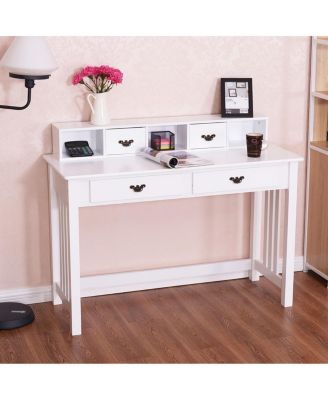 Home Office Writing Mission Computer Desk with 4-Drawer