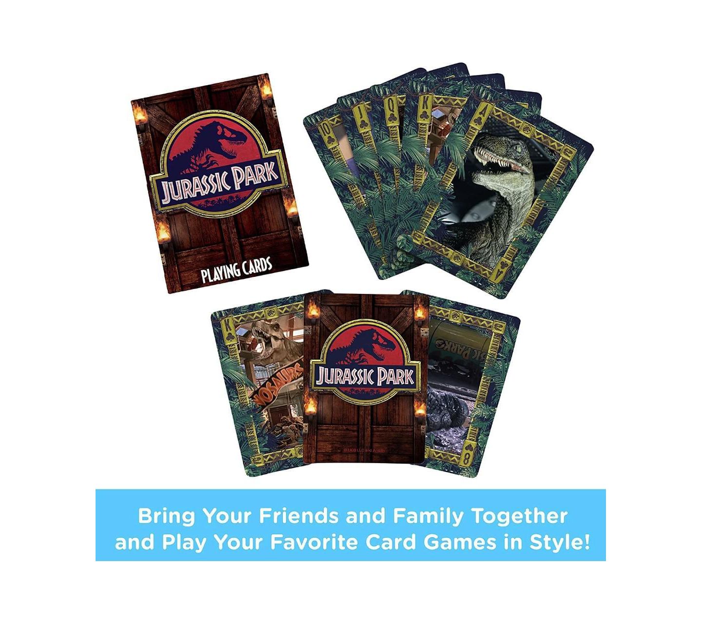 Детские игрушки NMR Distribution Jurassic Park Playing Cards, 54 Cards, Ages 3+ — фото 2