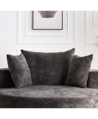 55" Chenille Swivel Sleeper Chair for Comfort & Style