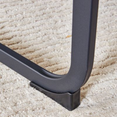 Industrial Walnut Table with 8 Brown Tech Fabric Chairs