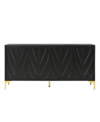 Modern Black Sideboard Buffet Cabinet - 60"