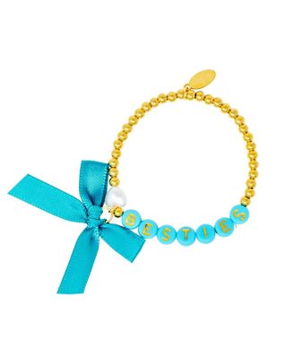 Girls Besties Bow Stretchy Bracelet Set