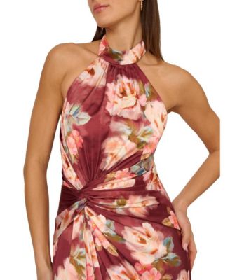 Women's Sleeveless Halter A-Line Dress