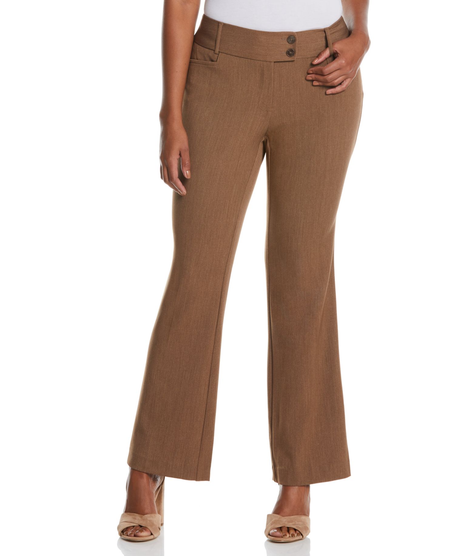 Petite Curvy Fit Boot Cut Pants