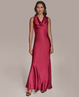 【Donna Karan New York】Cowlneck Gown Donna Karan New York Women's Cowlneck Gown - Macy's