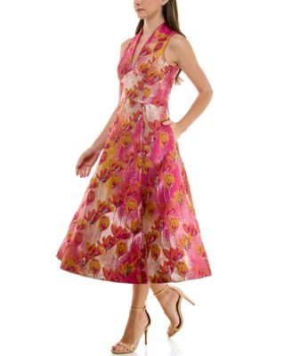 ANDRÉSD V line jacquard dress The Lorenza Dress in White Windsor Brocade – V. Chapman