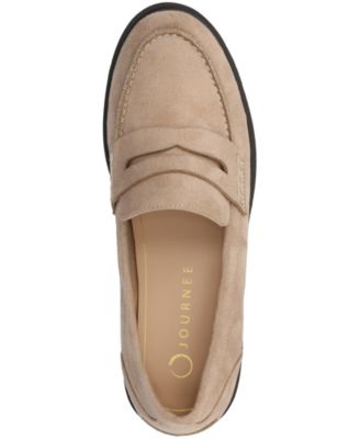 Women's Brooks Block Heel Penny Loafers