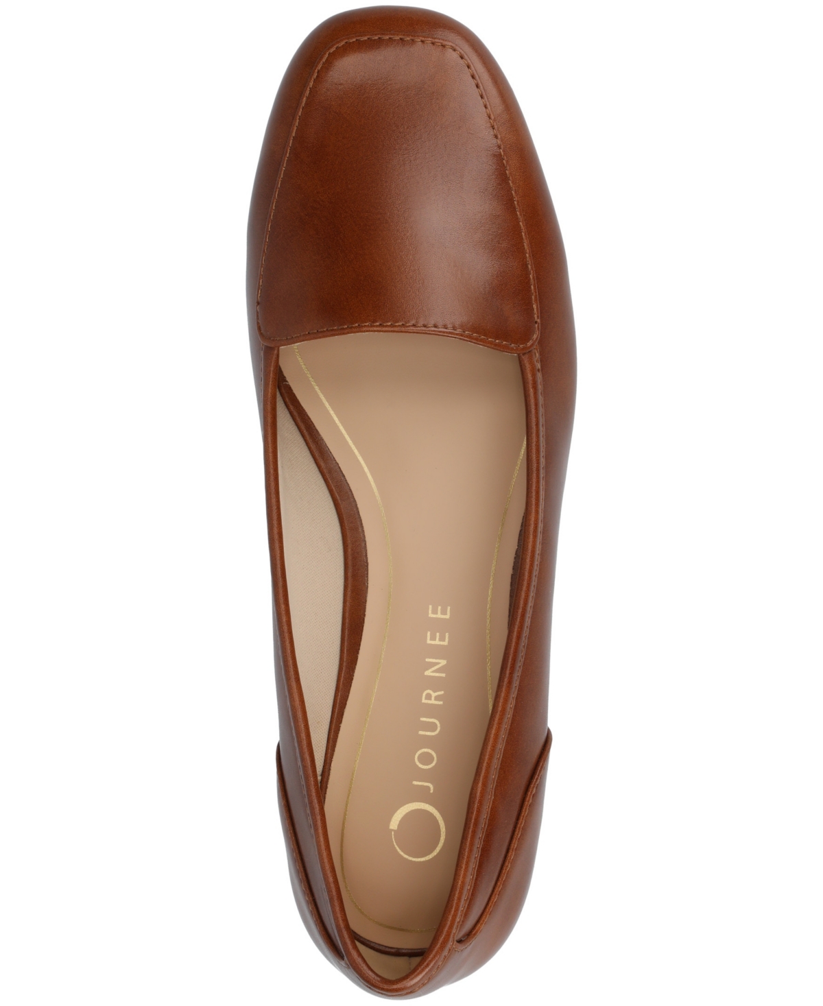 Journee Collection Women's Noelia Square Toe Ballet Flats In Brown