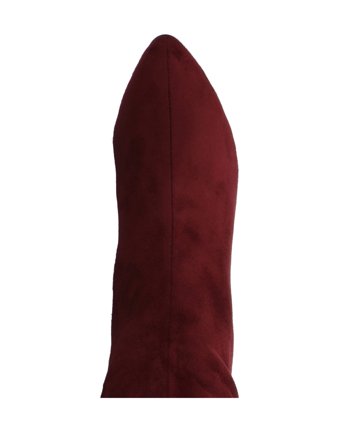 Journee Collection Women's Ameylia Block Heel Knee High Dress Boots In Burgundy