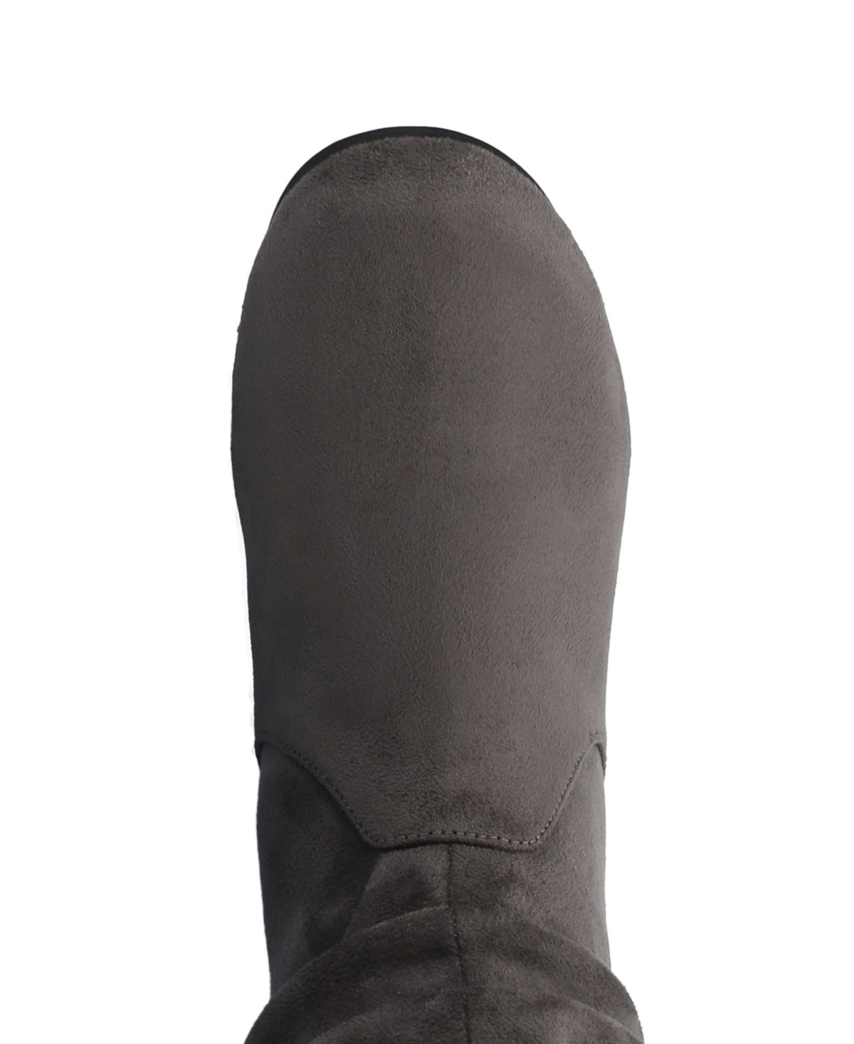 Journee Collection Women's Jayne Extra Wide Calf Slouchy Knee High Boots In Gray