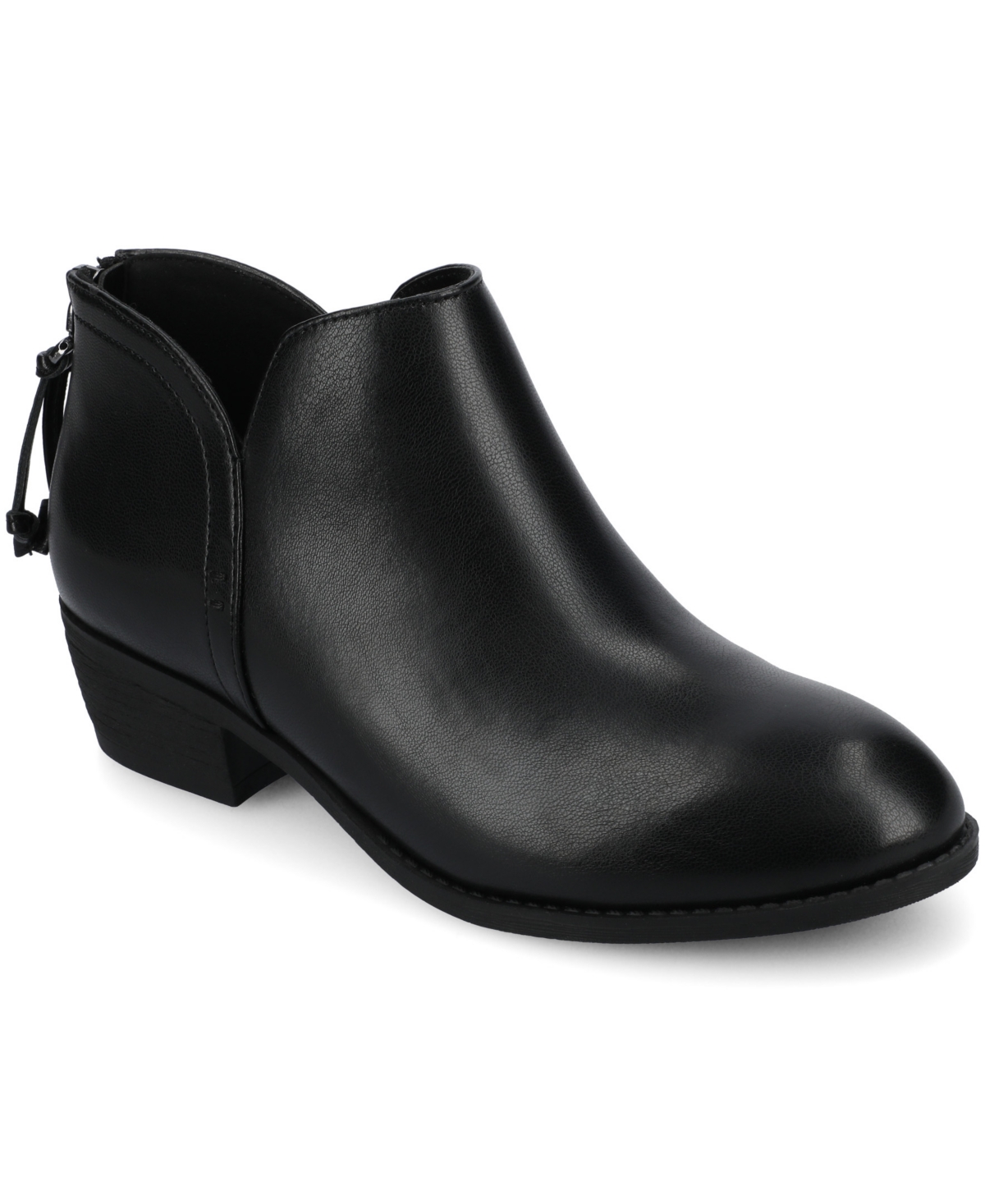 Journee Collection Women's Livvy Side Split Ankle Booties In Black